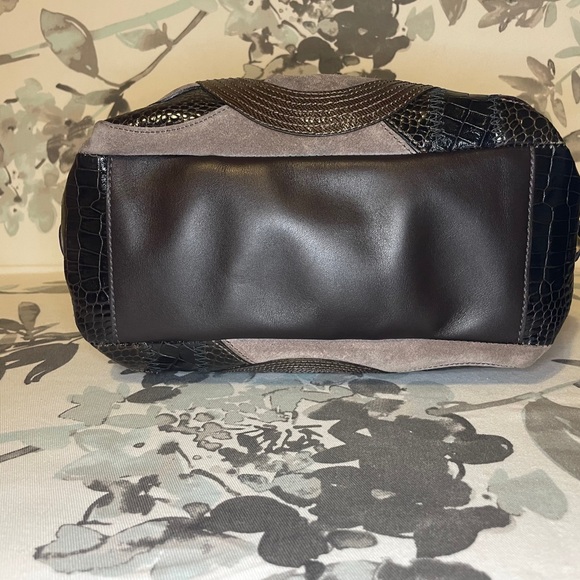 Coach 14339 Brown Suede Leather C Inlay Purse - Picture 13 of 16